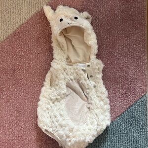 Pottery Barn Cream Fuzzy Lamb Bodysuit